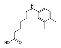 6-(3,4-dimethylanilino)hexanoic acid Structure