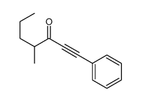 4-methyl-1-phenylhept-1-yn-3-one Structure