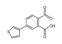 2-nitro-5-thiophen-3-ylbenzoic acid结构式