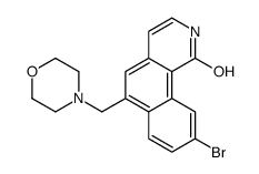 9-bromo-6-(morpholin-4-ylmethyl)-2H-benzo[h]isoquinolin-1-one结构式