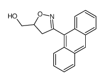 (3-anthracen-9-yl-4,5-dihydro-1,2-oxazol-5-yl)methanol结构式
