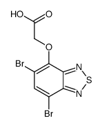 2-[(5,7-dibromo-2,1,3-benzothiadiazol-4-yl)oxy]acetic acid结构式