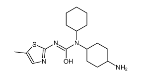 1-(4-aminocyclohexyl)-1-cyclohexyl-3-(5-methyl-1,3-thiazol-2-yl)urea Structure