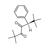 (R)-2,2,6,6-tetramethyl-5-phenylheptane-3,4-dione Structure