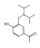 1-[3-[[di(propan-2-yl)amino]methyl]-4-hydroxyphenyl]ethanone结构式