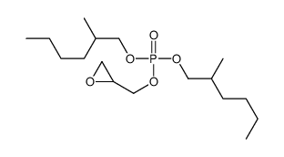 bis(2-methylhexyl) oxiran-2-ylmethyl phosphate Structure