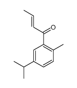 1-[5-isopropyl-2-methylphenyl]-2-buten-1-one structure