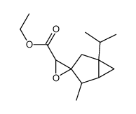 ethyl 1-isopropyl-4-methylspiro[bicyclo[3.1.0]hexane-3,2'-oxirane]-3'-carboxylate结构式
