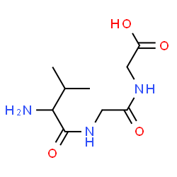 N-(N-DL-valylglycyl)glycine Structure