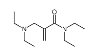2-(diethylaminomethyl)-N,N-diethylprop-2-enamide Structure