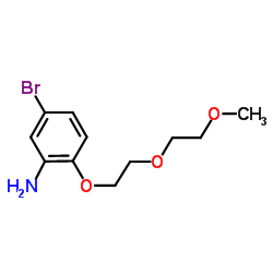 5-Bromo-2-[2-(2-methoxyethoxy)ethoxy]aniline结构式