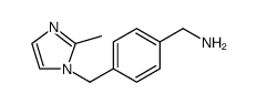Benzenemethanamine, 4-[(2-methyl-1H-imidazol-1-yl)methyl] Structure