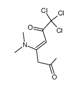 1,1,1-Trichlor-4-dimethylamino-3-hepten-2,6-dion结构式