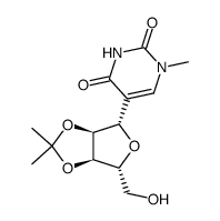 1-methyl-2',3'-O-isopropylidene-ψ-uridine Structure