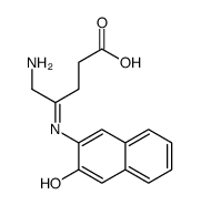5-amino-4-(3-hydroxynaphthalen-2-yl)iminopentanoic acid Structure