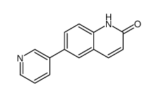 2(1H)-Quinolinone, 6-(3-pyridinyl) Structure