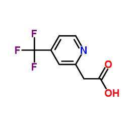 4-(三氟甲基)吡啶-2-乙酸结构式