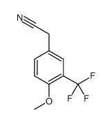 4-Methoxy-3-(trifluoromethyl)phenylacetonitrile结构式