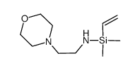 N-(dimethyl(vinyl)silyl)-2-morpholinoethanamine结构式