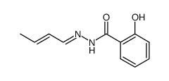 salicylic acid but-2t-enylidenehydrazide Structure