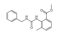 2-(3-Benzyl-ureido)-3-methyl-benzoic acid methyl ester Structure