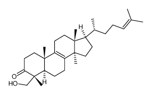 28-hydroxylanosta-8,24-dien-3-one结构式