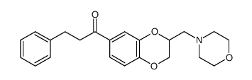 1-(3-morpholin-4-ylmethyl-2,3-dihydro-benzo[1,4]dioxin-6-yl)-3-phenyl-propan-1-one Structure