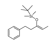 (Z)-t-butyldimethyl((5-phenylpent-2-en-3-yl)oxy)silane Structure