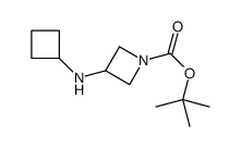 tert-butyl 3-(cyclobutylamino)azetidine-1-carboxylate Structure