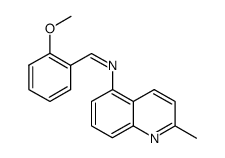 [1-(2-methoxyphenyl)methylidene]-(2-methylquinolin-5-yl)amine Structure