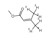 β,β-Di([D3]methyl)acrylsaeure-methylester Structure