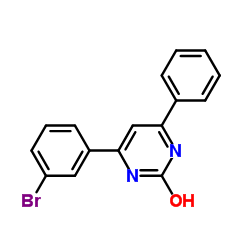 4-(3-溴苯基)-6-苯基-2-羟基嘧啶结构式