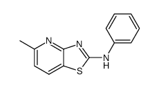 (5-Methyl-thiazolo[4,5-b]pyridin-2-yl)-phenyl-amine结构式