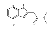 2-(4-Bromo-1H-pyrrolo[2,3-b]pyridin-2-yl)-N,N-dimethylacetamide Structure