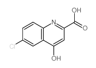 2-Quinolinecarboxylicacid, 6-chloro-4-hydroxy- structure