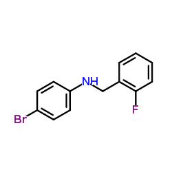 4-Bromo-N-(2-fluorobenzyl)aniline结构式