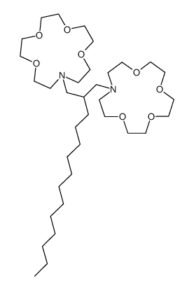 N,N'-(2-dodecylpropane-1,3-diyl)bis(monoaza-15-crown-5)结构式