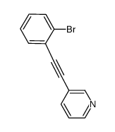 3-((2-bromophenyl)ethynyl)pyridine结构式