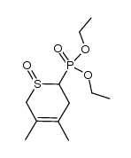 2-(diethoxy)phosphoryl-5,6-dihydro-3,4-dimethyl-2H-thiopyran S-oxide Structure
