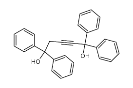 1,1,5,5-tetraphenyl-pent-2-yne-1,5-diol Structure