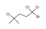 1-bromo-1,1,4-trichloro-4-methylpentane Structure