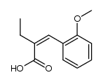 (Z)-2-ethyl-3-(2-methoxy-phenyl)-acrylic acid Structure