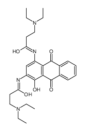3-(diethylamino)-N-[3-[3-(diethylamino)propanoylamino]-4-hydroxy-9,10-dioxoanthracen-1-yl]propanamide Structure
