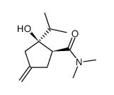 (1R*, 2R*)-N,N-dimethyl-2-hydroxy-2-isopropyl-4-methylenecyclopentanecarboxamide结构式