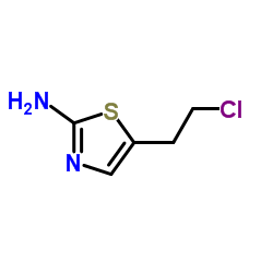 5-(2-Chloroethyl)-1,3-thiazol-2-amine Structure