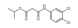 isopropyl N-(3,4-dichlorophenyl)malonamate结构式