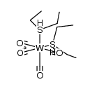 cis-tetracarbonylbis(diethylsulfide)tungsten Structure