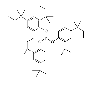 tris[2,4-bis(2-methylbutan-2-yl)phenyl] phosphite结构式