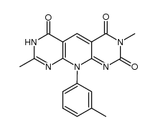 3,8-dimethyl-10-(m-tolyl)pyrido[2,3-d:6,5-d']dipyrimidine-2,4,6(3H,7H,10H)-trione Structure