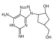 (1R,2R,4S)-2-(5,7-diaminotriazolo[4,5-d]pyrimidin-3-yl)-4-(hydroxymethyl)cyclopentan-1-ol Structure